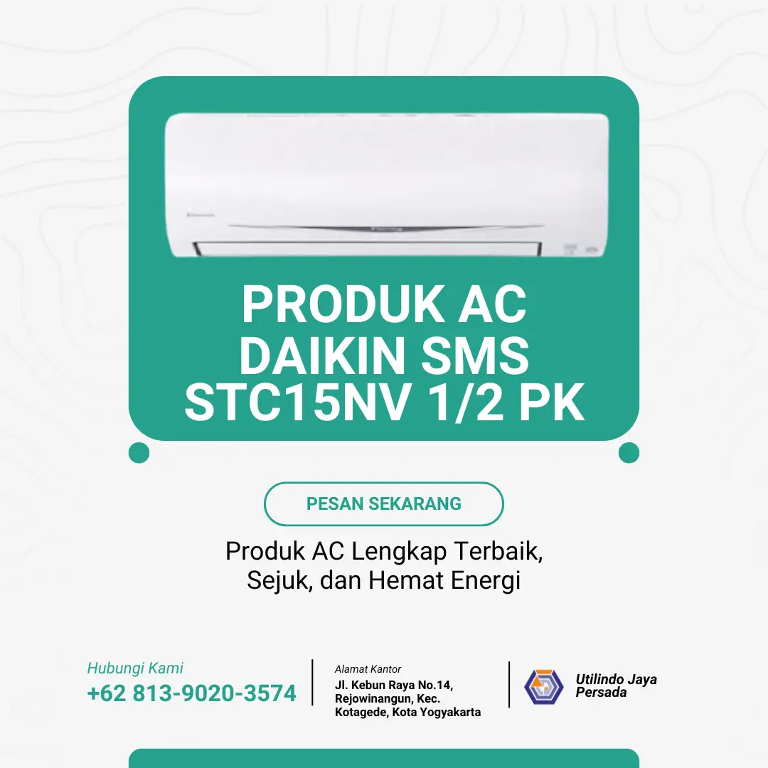 AC DAIKIN TYPE Super Mini Split (SMS) THAILAND TC15NV 1/2 PK - Utilindo Perkasa