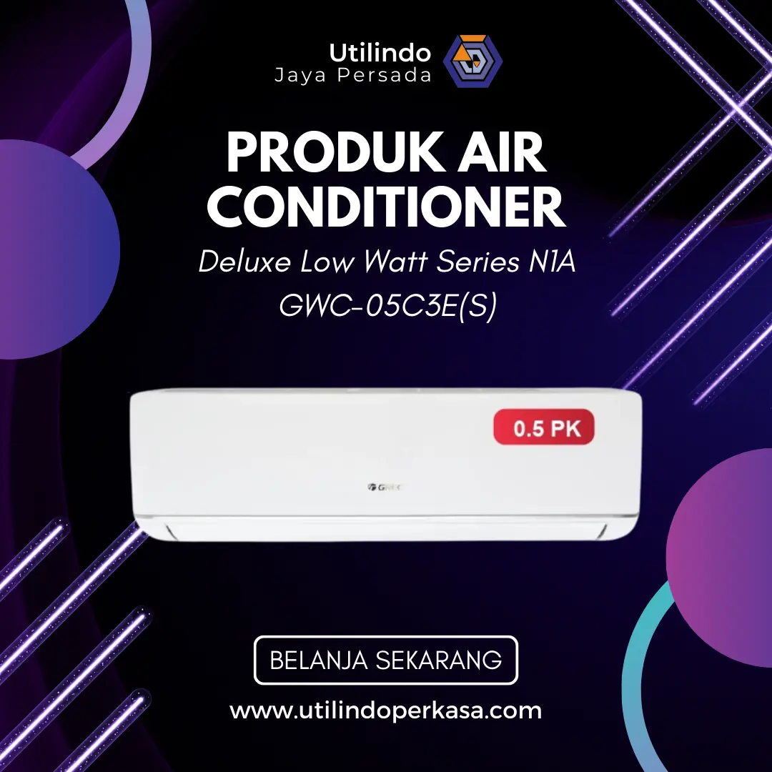 GREE AC DELUXE LOW WATT - PUTIH 0.5PK - GWC-05C3E(S) - Utilindo Perkasa