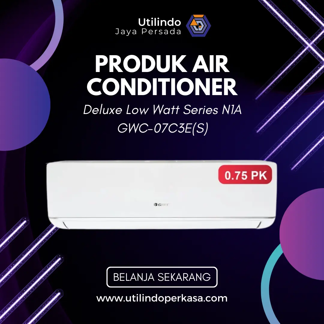 GREE AC DELUXE LOW WATT - PUTIH 0.75PK - GWC-07C3E(S) - Utilindo Perkasa