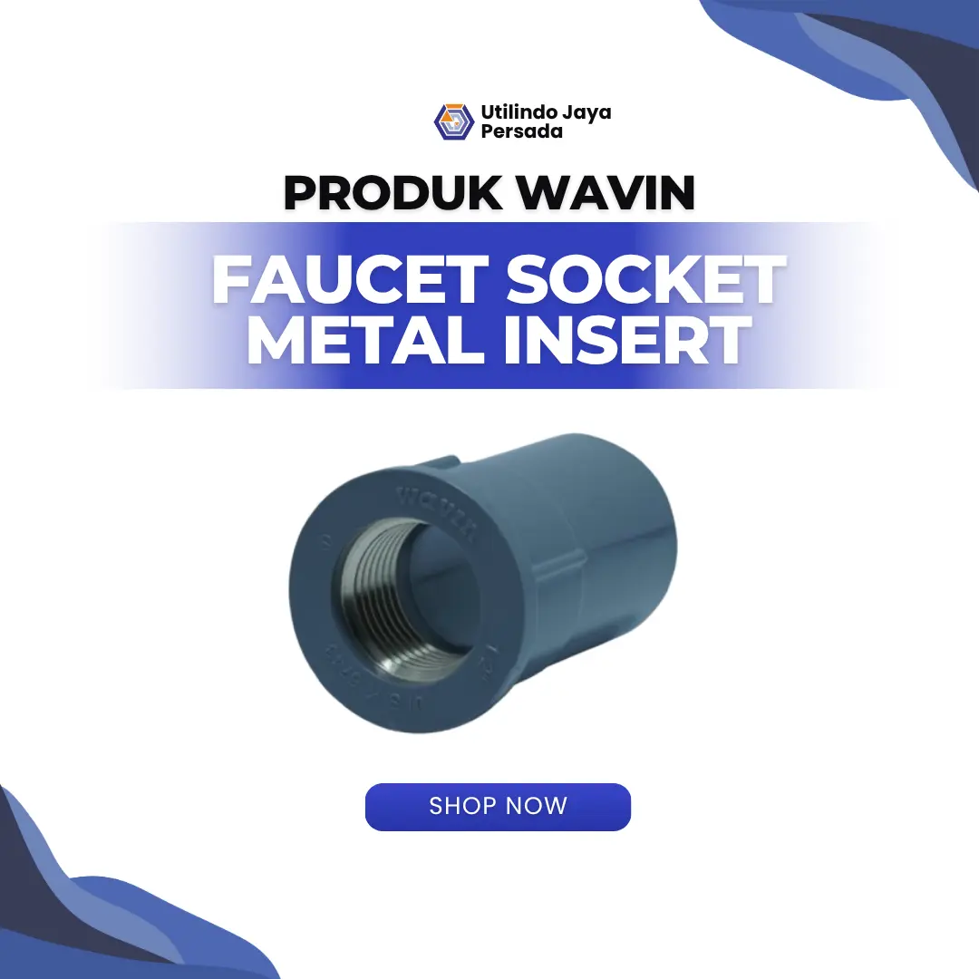 Faucet Socket Metal Insert Tipe AW - Utilindo Perkasa