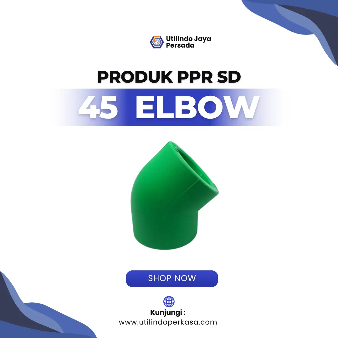 Fitting Elbow 45° PPR - Utilindo Perkasa