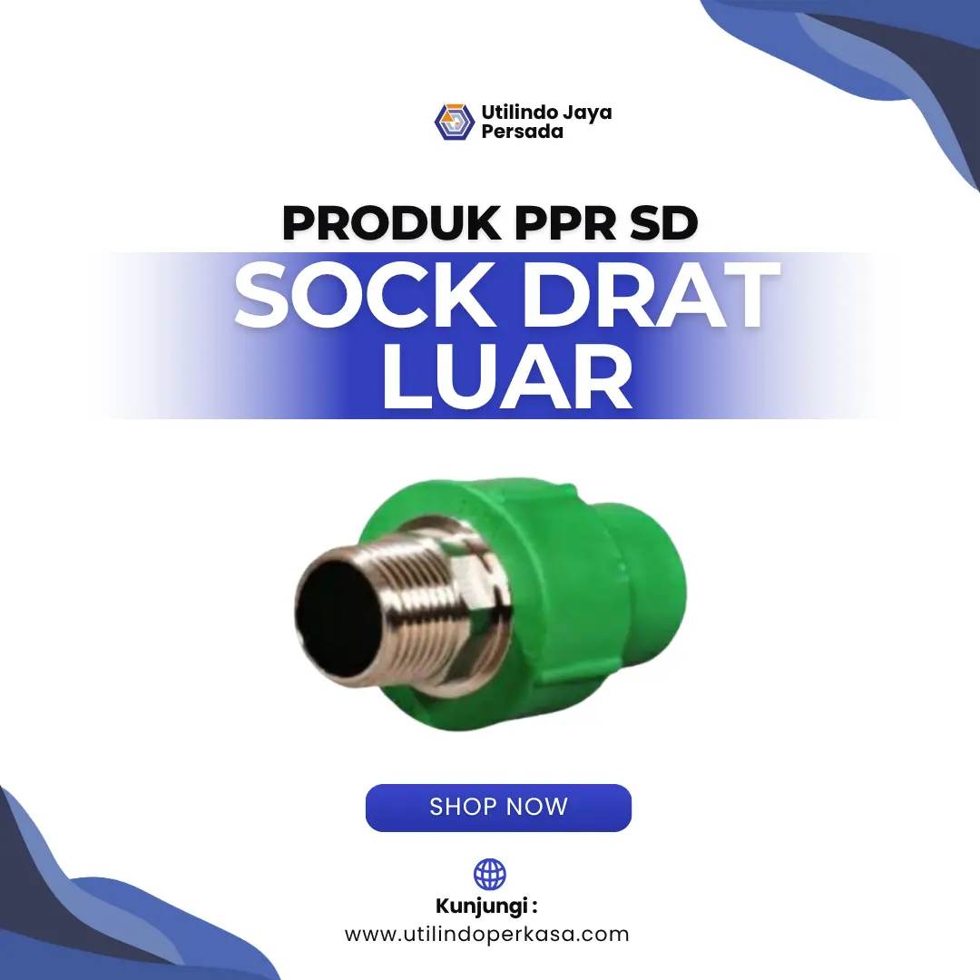 Fitting Sock Drat Luar PPR - Utilindo Perkasa