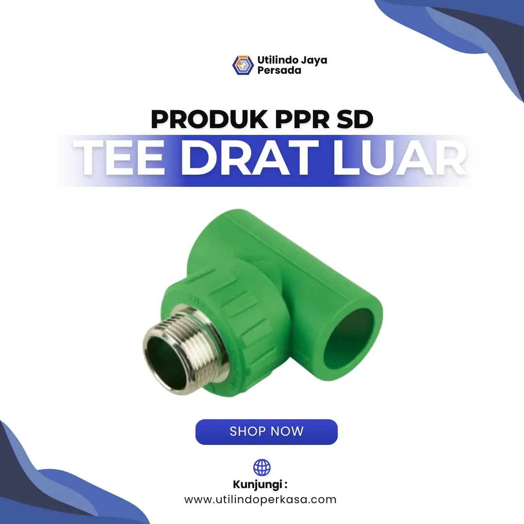 Fitting Tee Drat Luar PPR - Utilindo Perkasa